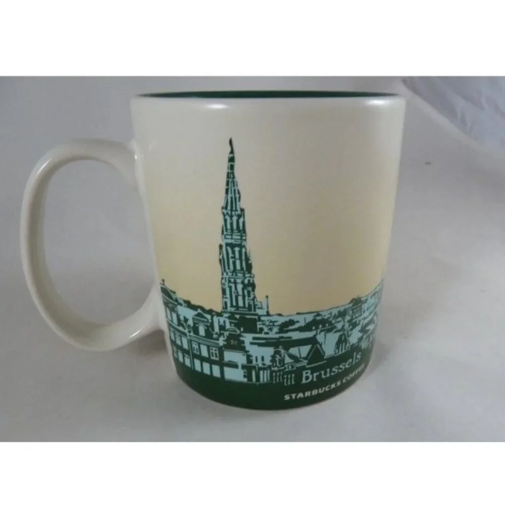 2011 Starbucks Brussels Belgium Global City Icon Coffee Mug Cup Grande 16 Ounce